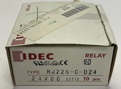 New | in-Stock IDEC RJ22S-C-D24 Miscellaneous Equipment (Electrical & Power) Ohio US | Surplus Asset Holdings #1236234