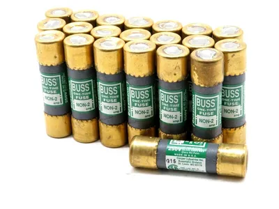 21 NEW BUSSMANN NON-2 ONE TIME FUSE NON2
