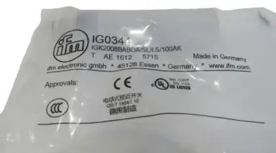 NEW IFM IGK2008BABOA/SL/LS-100AK PROXIMITY SWITCH IG0344