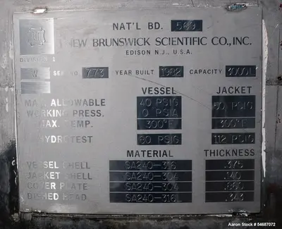 Used NEW BRUNSWICK SCIENTIFIC _UNKNOWN_ Reactors Illinois US | Aaron Equipment #1515630