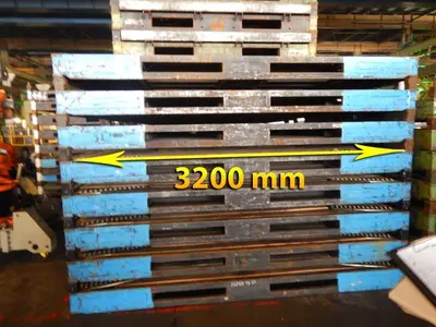 USED STEEL PALLETS 3200 X 1600 X 200 MM
