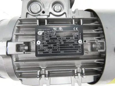 Nord 1SM50AX-80L/4 CUS Gearmotor 5:1 Ratio 330 RPM .75kw 230/460V Hollow Shaft