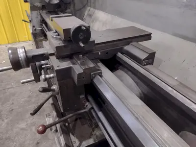 21" x 120" CLAUSING COLCHESTER MODEL #21 ENGINE LATHE 3.5" SPINDLE HOLE: YOBRO #24560