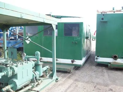 USED GARDNER DENVER TEE 4X5 TRIPLEX MUD PUMP PACKAGE