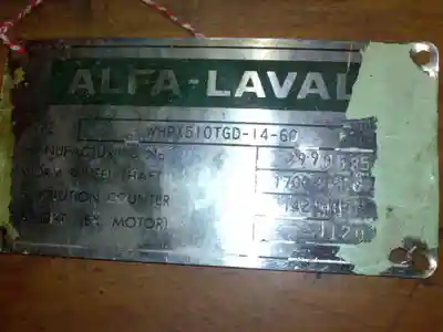 Alfa-Laval WHPX 510 TGD-14-60 oil purifier, SS.