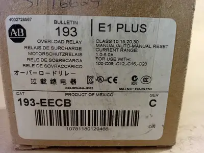 NEW ALLEN-BRADLEY 193-EECB