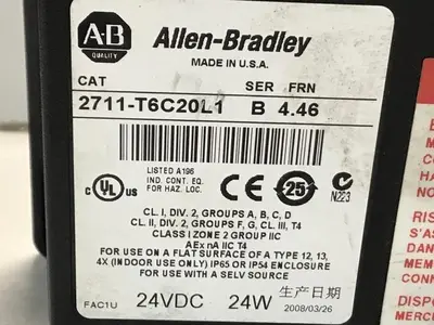 USED ALLEN BRADLEY 2711-T6C20L1 SER B