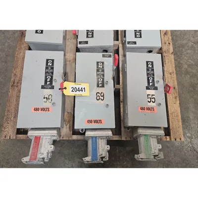 Used Lot of (6) General Electric GE 60AMP Heavy Duty Safety Switch Disconnect