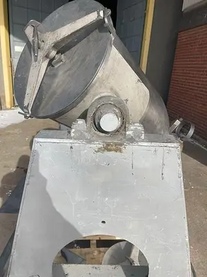 Patterson Kelley Twin Shell Blender Approx. 5 Cu. Ft. Cap. Stainless Steel Construction