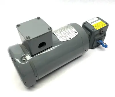 New | in-Stock Boston Gear Single-Phase Motor 1/4HP 33-896-919 w/ F71010KPB4J6 Reducer Gearmotors Michigan US | Maverick Industrial Sales #1398381