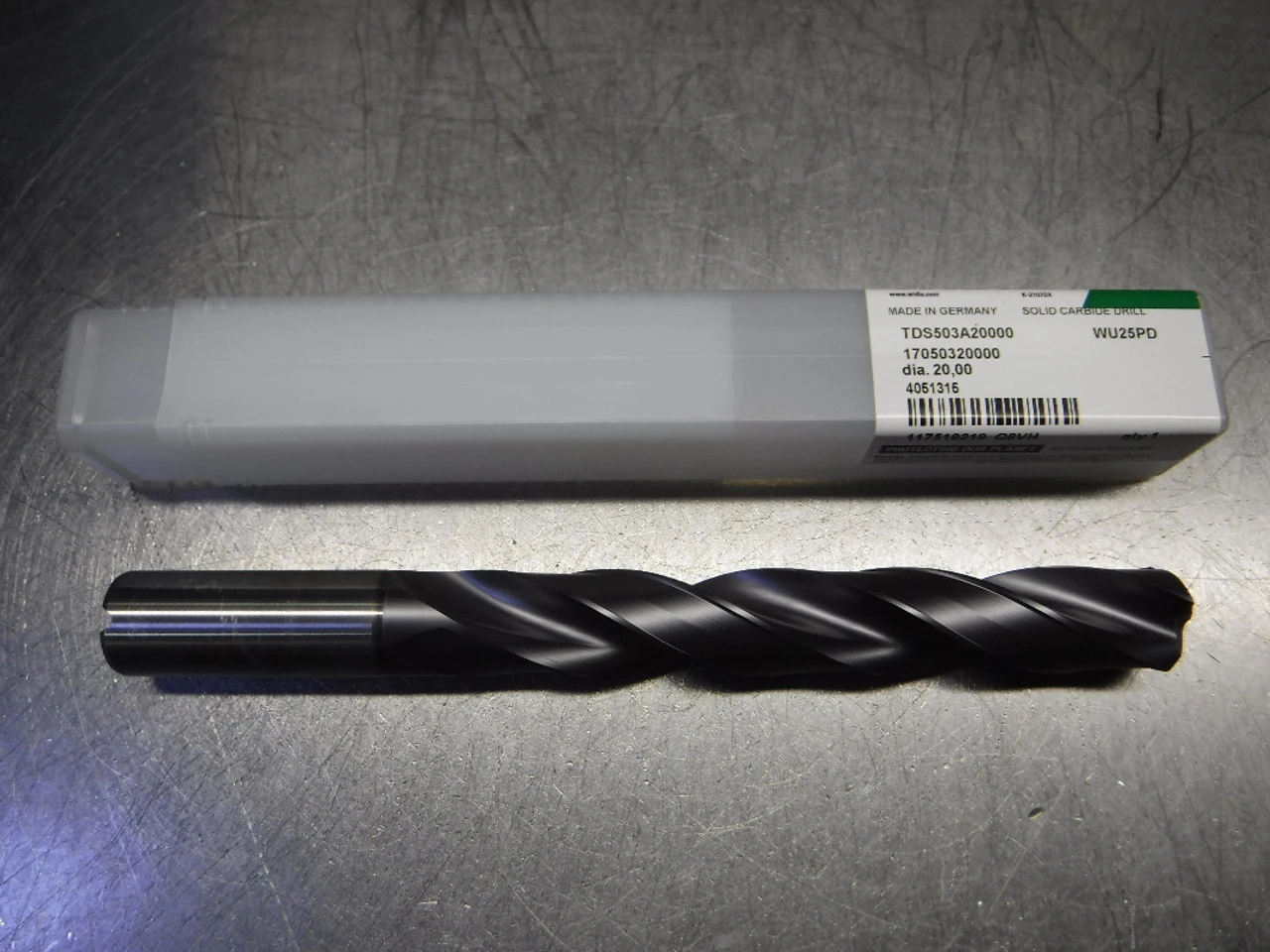 Widia 20mm 2 Flute Coolant Thru Carbide Drill TDS503A20000 WU25PD (LOC105)