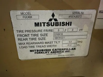 USED CAT FGC40K
