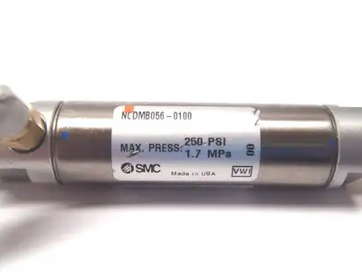 NCDMB056-0100 | SMC  Pneumatics Air Cylinder Max Press 250 PSI 1.7 MPa - Used