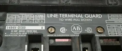 USED ALLEN BRADLEY 1494V-DS60