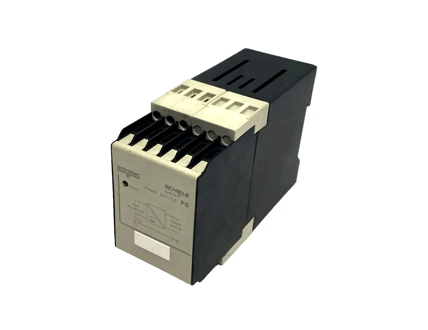 2.423.417.00,PS Systron | Entrelec Schiele 2.423.417.00 PS Systron Power Supply 90-140VAC 24VDC 2A - Used