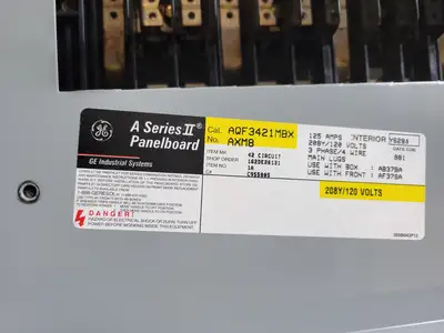 Used GENERAL ELECTRIC AQF3421MBX Switchgears British Columbia CA | Lenmark #835325