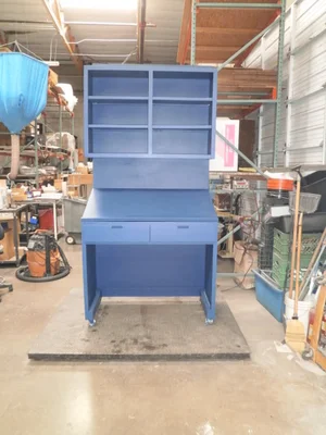 Custom BLUE Design Storage-Workbench 47 1/2" x 26" X 95 "