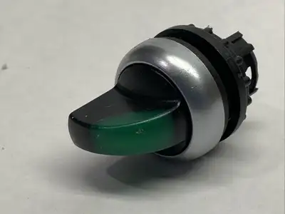 S-5412 | Moeller  Illuminated 3-Position Selector Switch Assembly Green - New Other