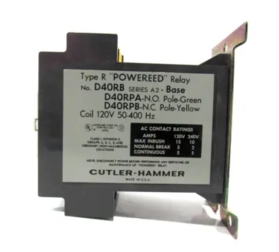 NEW CUTLER HAMMER D40RR22A RELAY