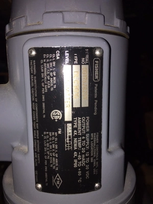 Fisher DLC3010-249 Level Controller and Transmitter Sensor