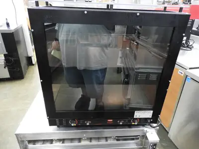 Used Hatco Used Hatco GRHW-1D Mini-Merchandising Warmer, Heated Holding Glass-Shelf Display 120V 1540W Countertop Display Warmers Illinois US | Falcon Restaurant Supply #1376573