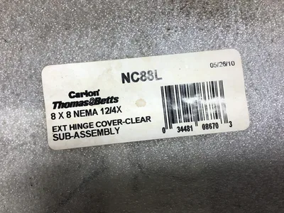 Carlon Thomas & Betts NC884 – NC88L Circuit Safe Enclosure Clear External Hinge Cover