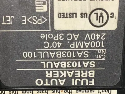 USED FUJI ELECTRIC SA103BAUL100