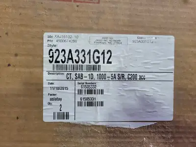 NEW ABB 923A331G12