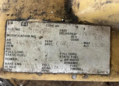 CAT  Gas Compressor Package Model G3408TA S/N 6NB01289 Ariel Model JGA-4-3 Stage S/N F-14205 Size 8 7/8 x 8 7/8 x 6.5 x 4.125 x 3” Stroke