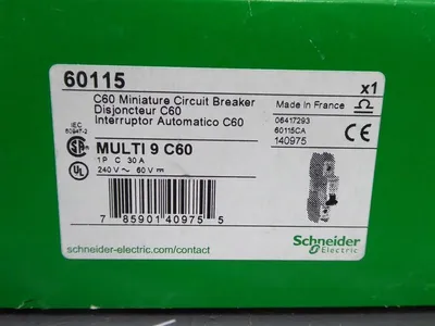 Schneider Electric 60115 Multi 9 C60 Miniature Circuit Breaker 30 Amps 240V New NIB
