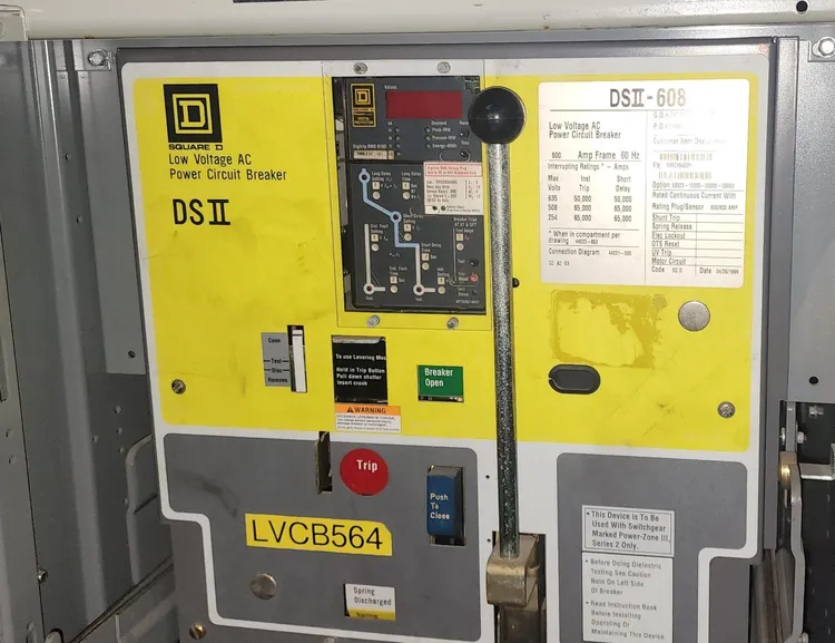 Used 1999 SQUARE D DS 608 Circuit Breakers South Carolina US | International Machinery, LLC #385792