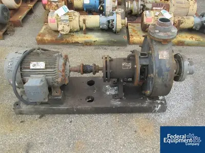 USED Wanner Engineering 4" X 3" Stan-Cor Centrifugal Pump, Type A40, KYNAR