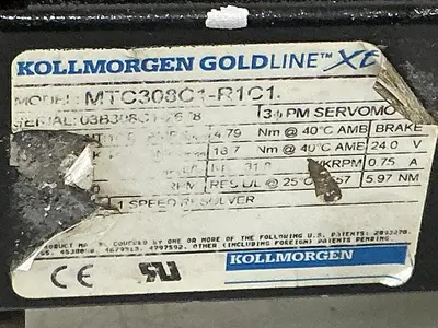 USED KOLLMORGEN GOLDLINE XT MTC308C1-R1C1