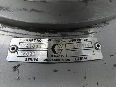 Graco 241086 Pneumatic Extrusion Pump 5 Gal Pail Lifter Unloader *Read