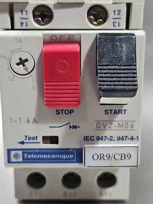Telemecanique GV2-M06 Motor Circuit Breaker Loc4D12