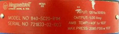 NEW MAGNETROL B40-5C20-R1M LIQUID LEVEL SWITCH B405C20R1M