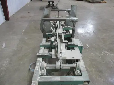 CLINE MACHINE DOUBLE-SIDED FEED-THRU "PUMP/PNEUMATIC SLEEVE" SMALL PARTS SANDER