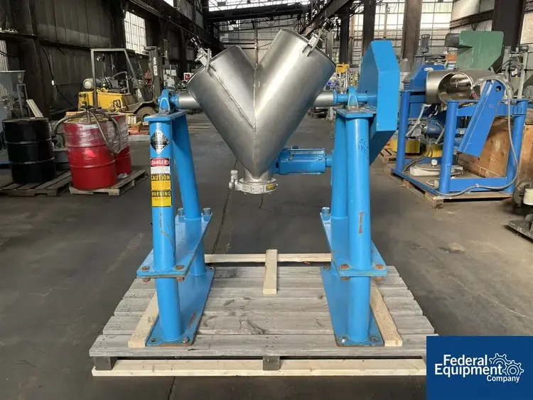 Used Patterson-Kelley 2 Cu Ft P-K CrossFlow Twin Shell Blender, S/S Agitators, Blenders, Mixers Ohio US | Federal Equipment Company #126498
