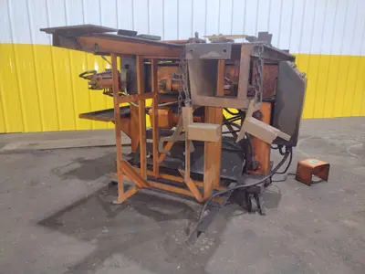 3" HUTH MODEL #2007 HYDRAULIC RAM TYPE TUBE BENDER & END FORMER: STOCK #19709