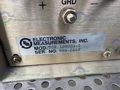 USED ELECTRONIC MEASUREMENTS 1000S1-1 TCR POWER SUPPLY 0-1000 DC VOLTS