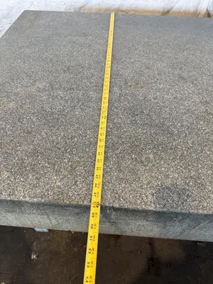 48" X 96" X 10" GRANITE SURFACE PLATE W/ STAND. STOCK # 0880925.