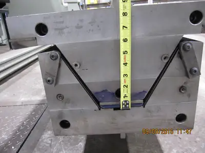 Brake Press Tooling - Open Hat Die Sets, 3-5/8" & 5-1/2" x 12 ft Long