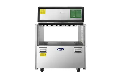 New | in-Stock Atosa New Atosa AMC-3402 34" Forced Air Milk Cooler - Double Access Bottle Coolers Illinois US | Falcon Restaurant Supply #1375590