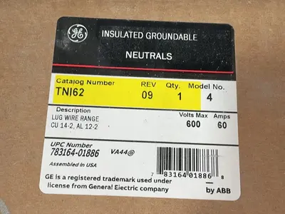 New | in-Stock GENERAL ELECTRIC TNI62 Misc Electrical & Power Parts Ohio US | HGR 24 #1280610