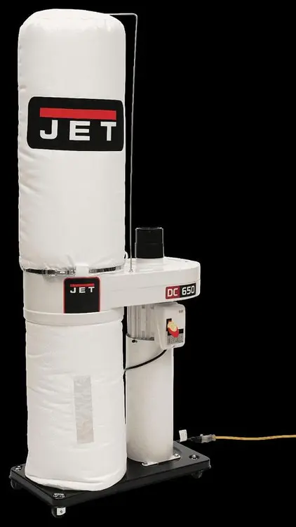 New | in-Stock 2026 JET DC-650 1HP DUST COLLECTOR WITH 30 MICRON FILTER BAGS Dust Collectors Wisconsin US | John G Weber Co Inc #1334463