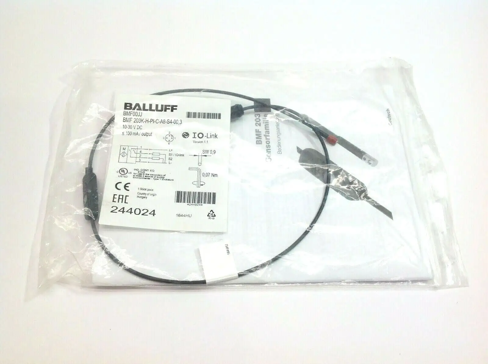 NEW BALLUFF BMF 203K-H-PI-C-A8-S4-00,3