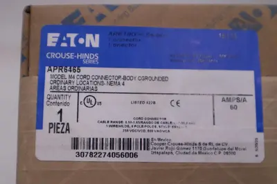 NEW EATON Crouse-Hinds Electrical Connector APR6465 STOCK GF1027