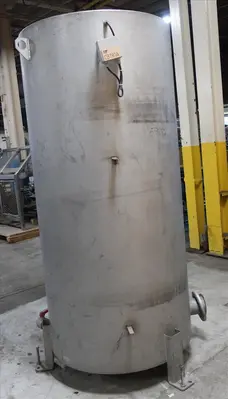 SPC8680  Tank 350 gallon vertical tank, Stainless Steel, flat