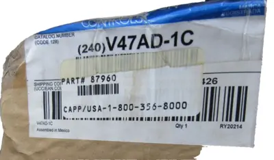 NEW JOHNSON CONTROLS V47AD-1C 1" WATER VALVE 75-135 DEG V47AD1C