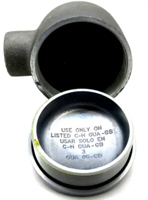 NEW EATON GUAL36 SA CONDUIT OUTLET BOX W/ O-RING, GASKET AND GROUND SCREW